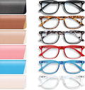NOVIVON 6 Pack Reading Glasses for Women  Reading glasses men  Blue Light Blocking Readers  Computer eye glasses  Cheaters