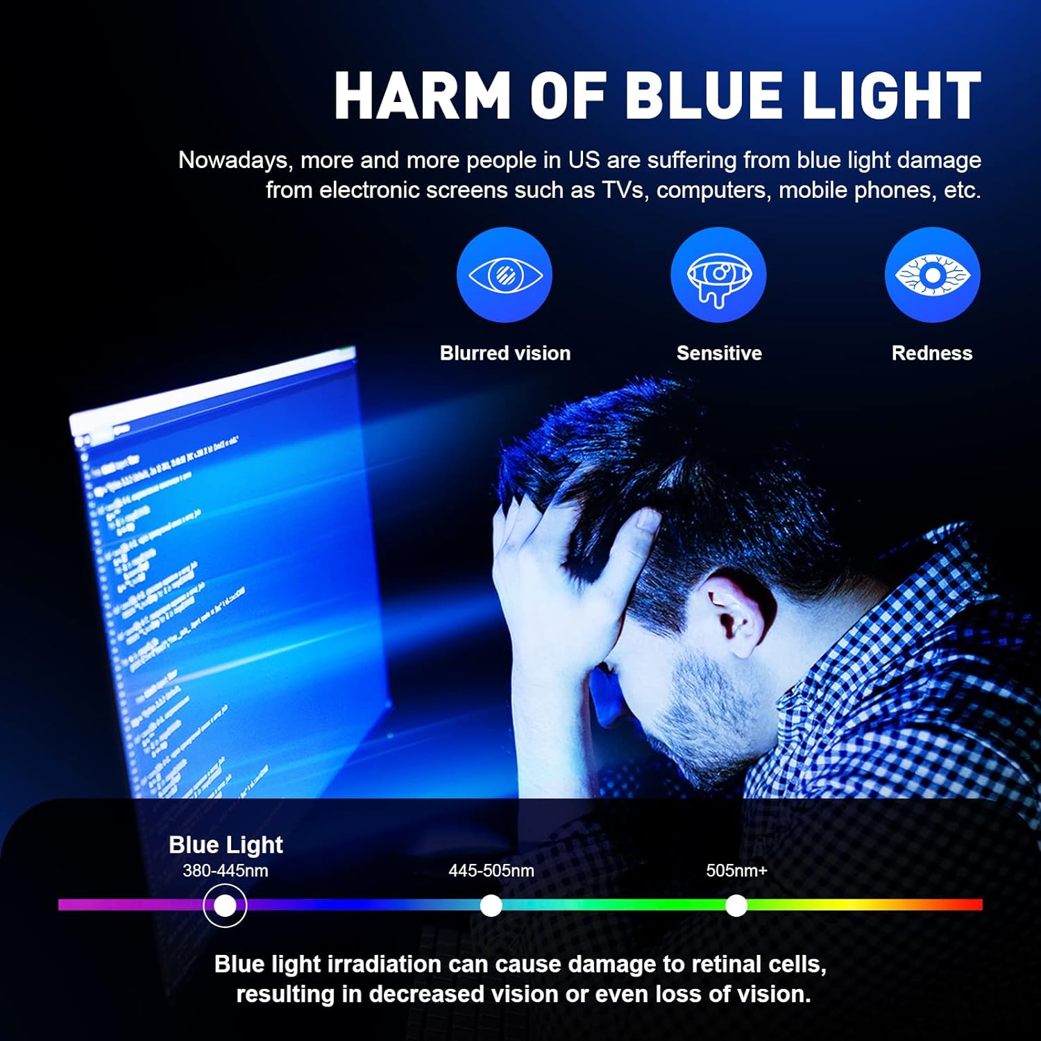 Blue Light Blocking Glasses Vintage Half Frame UV Clear Lens Anti Eyestrain Computer Gaming Glasses for Women Men