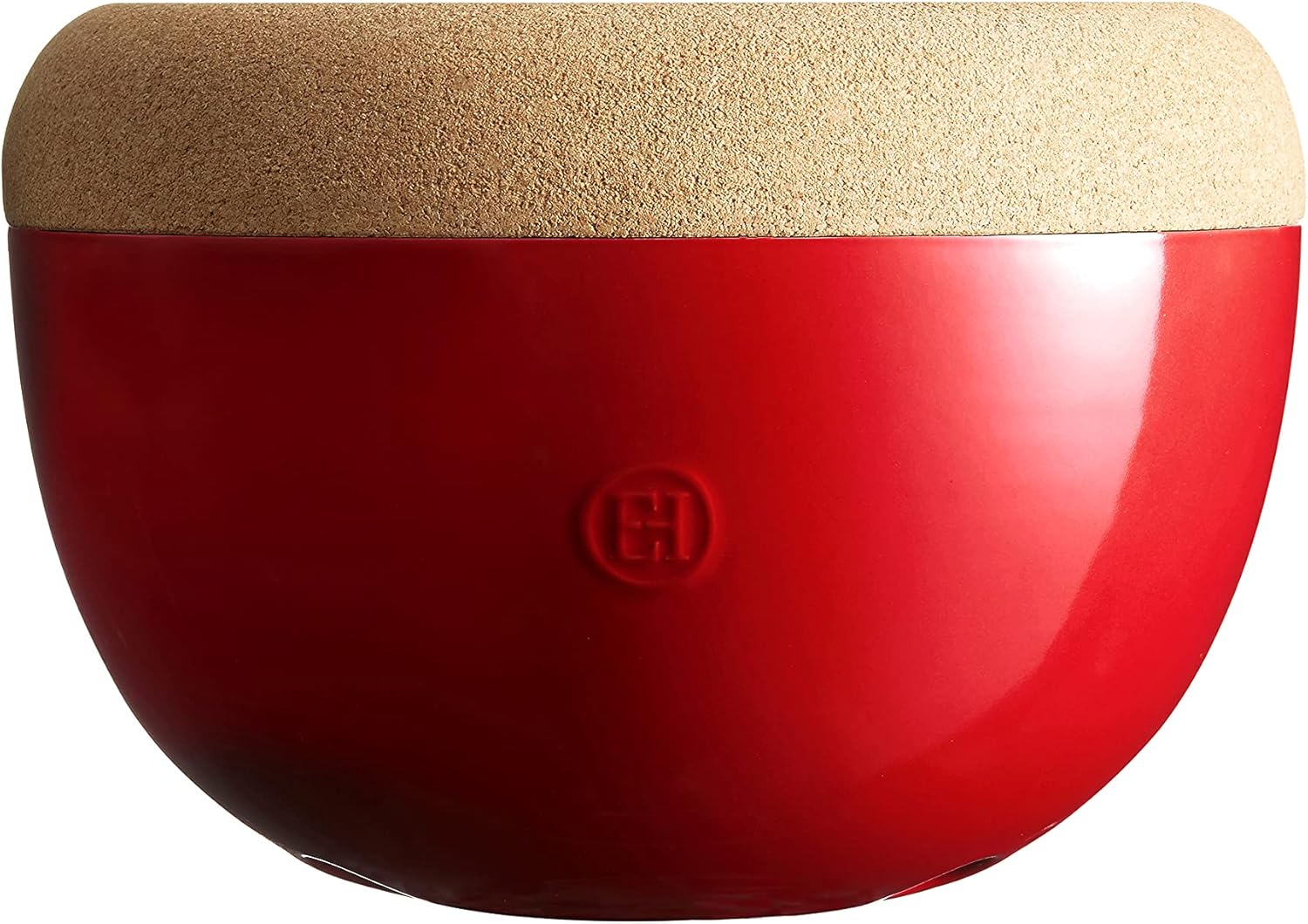 Emile Henry Deep Food Storage Bowl  10.6 x 7.3in  Burgundy