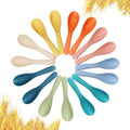 16 Pcs Wheat Straw Spoon set Unbreakable Soup Spoons 6 Inches Portable Small Spoons Cereal Spoon for Adult (8 colors)