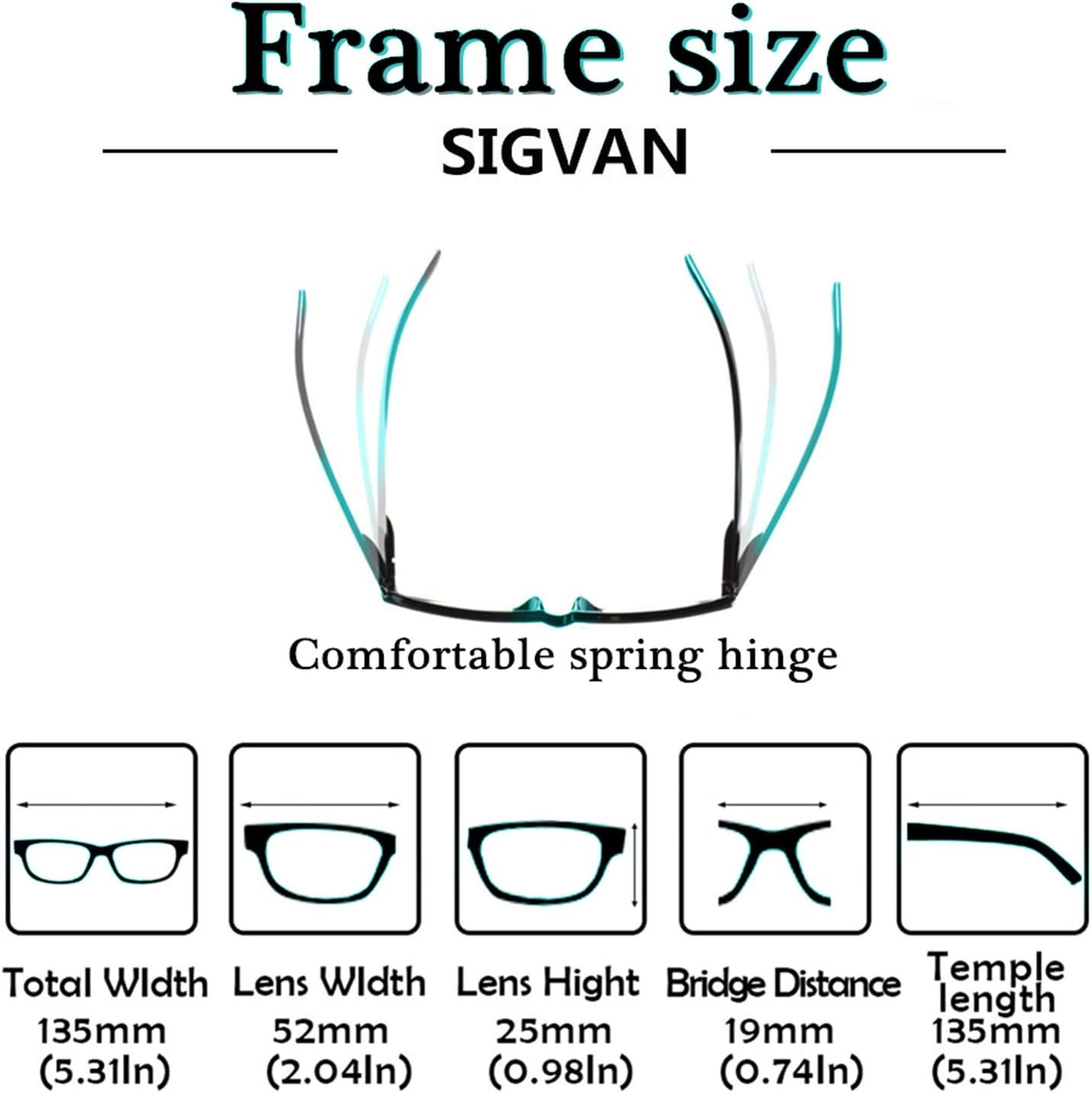 5 Pack Spring Hinge Reading Glasses Rectangular Fashion Quality Readers for Men and Women (5 Pack Mix  1.25)Medium
