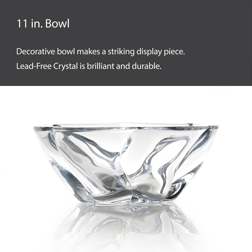 Mikasa Cassia Crystal Glass Bowl  11 Inch