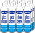 Sprayway Glass Cleaner with Foaming Spray for a Streak-Free Shine for Home and Automotive Use  19 oz.  Pack of 12