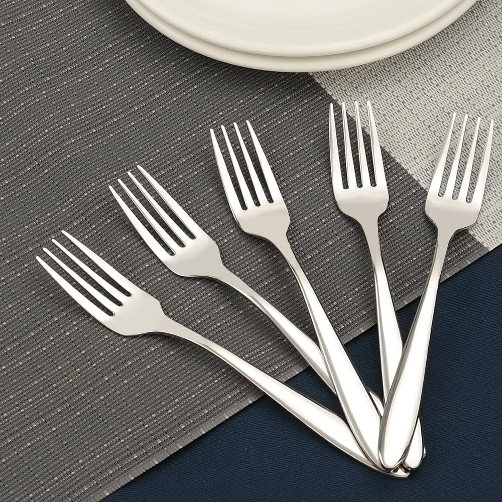 Ramddy 18/10 Stainless Steel Salad Fork  12-Piece  7-Inch