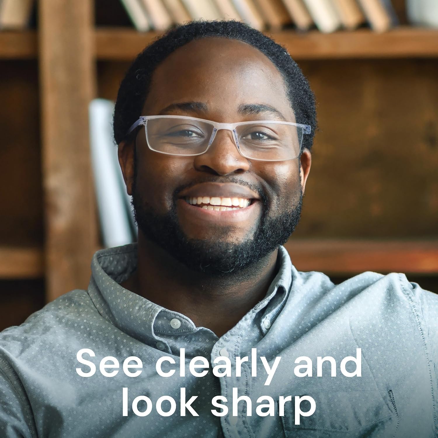 Gaoye 1.75 Executive Style Reading Glasses Men - Durable Readers with Blue Light Filtering- Comfortable Fit with TR90 Frames
