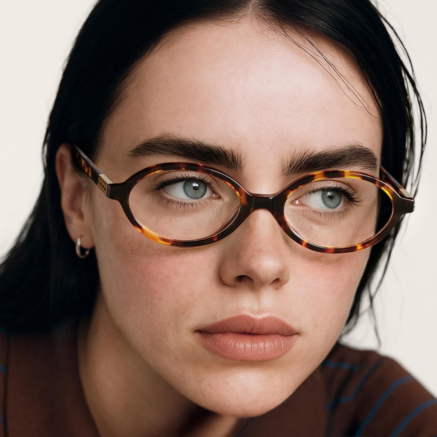 livho Blue Light Glasses for Women – Y2K Aesthetic Edgy Oval & Rectangle Frame & Blush Pink Case  90s Vibe Screen Protection
