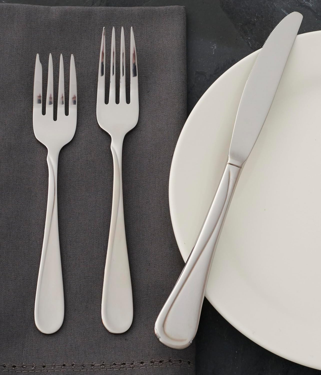 Oneida Flight Everyday Flatware Salad Forks  Set of 4