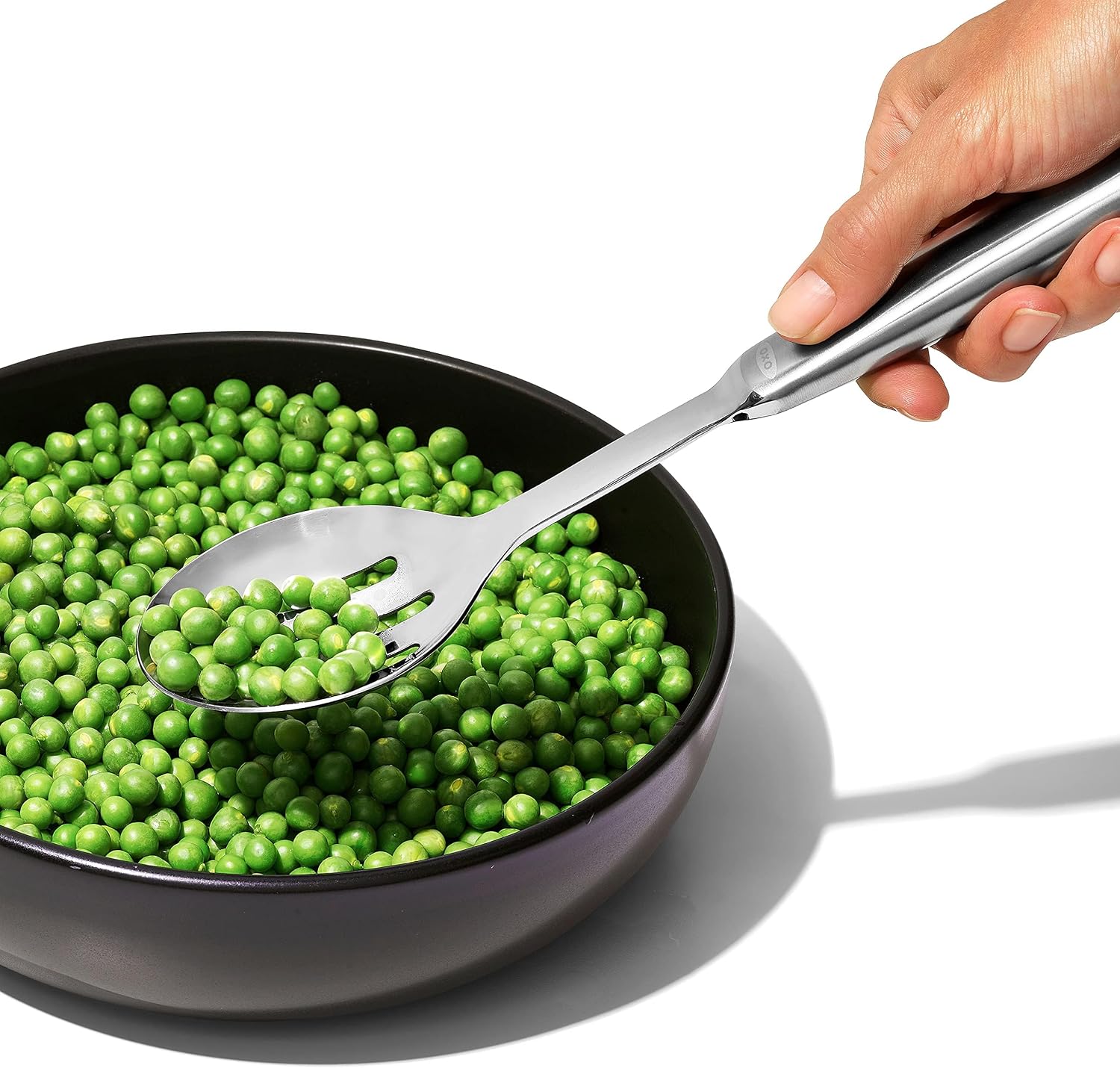 Stainless Steel Slotted Serving Spoon – Heavy-Duty Draining Spoon for Pasta  Vegetables  Soups  Stews & Buffet Serving