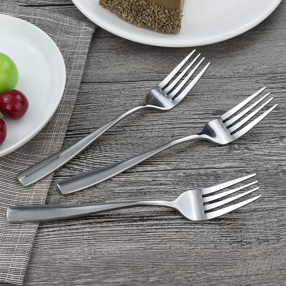16-Piece Stainless Steel Salad Forks  Dessert Forks
