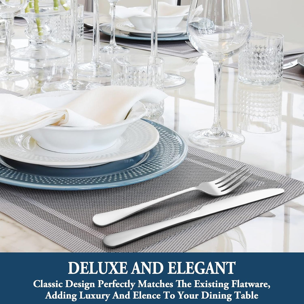 Dinner Forks Set of 16 Top Food Grade Stainless Steel Silverware Forks Table Forks Flatware Forks 8 Inches Mirror Finish & Dishwasher Safe Use for Home Kitchen or Restaurant