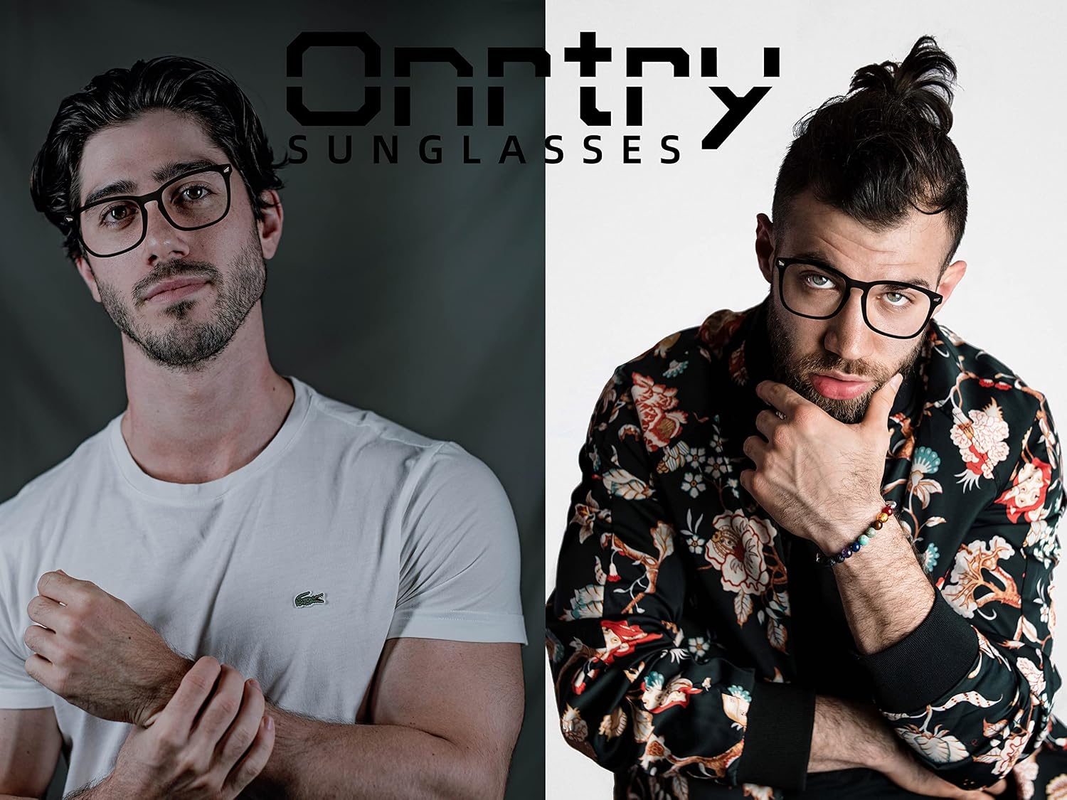 Onrtry Non Prescription Glasses for Men Women Square Clear Lens Eyeglasses