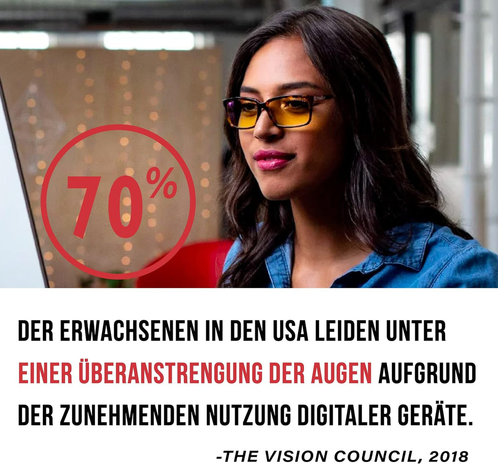 GUNNAR - Blue Light Reading Glasses - Blocks 65% Blue Light - Vertex