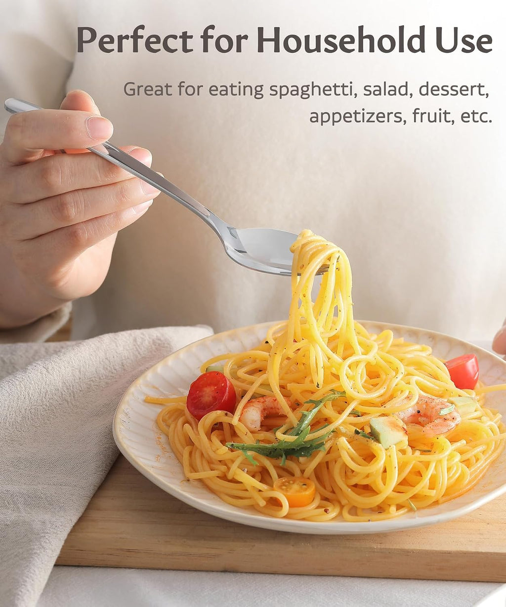 Lovingly Yours 7-inch Spork Stainless Steel  Reusable Metal Sporks  Set of 4