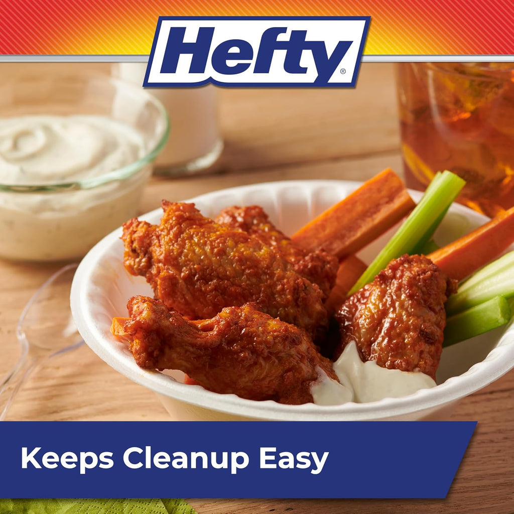 Hefty Everyday Soak-Proof Foam Bowls  12 Ounce  50 Count