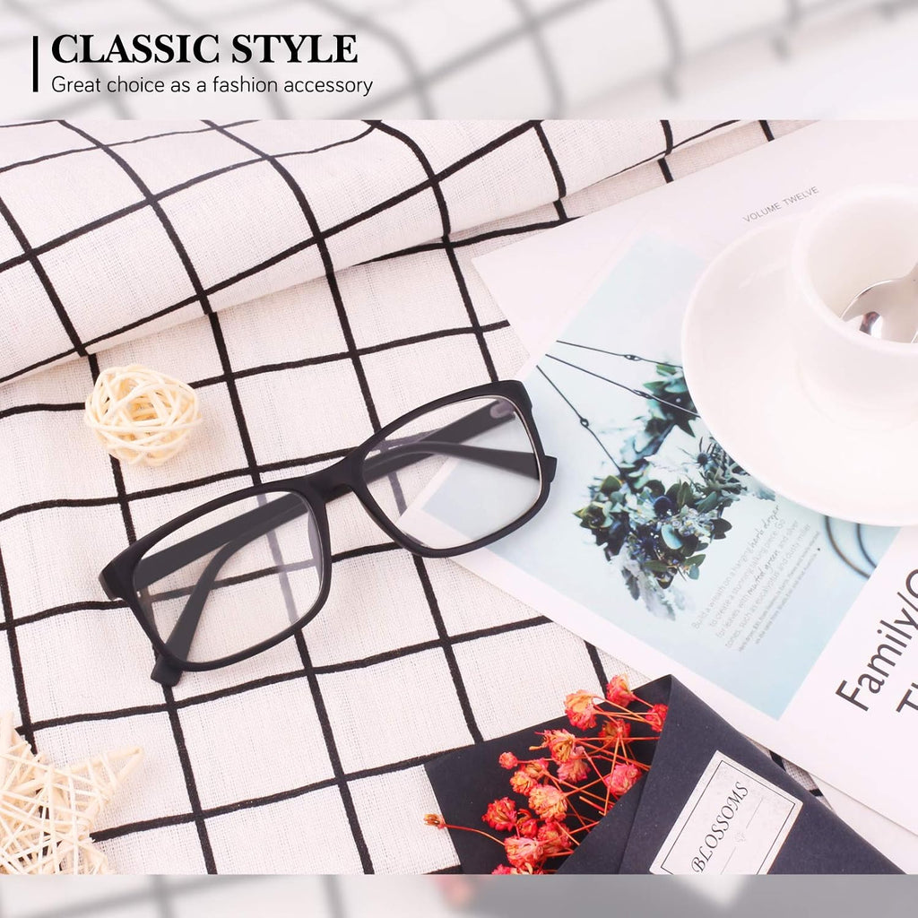 GQUEEN Fake Clear Glasses Non Prescription Glasses Eyeglasses Rectangular Frame  201512