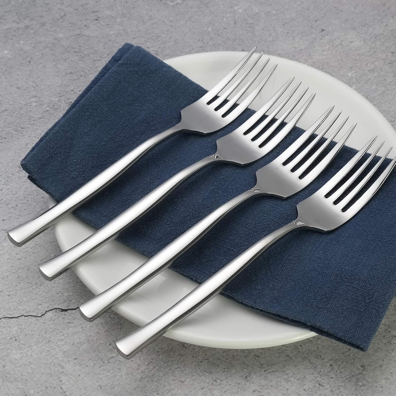 12-Piece Dessert Forks  Stainless Steel Salad Fork