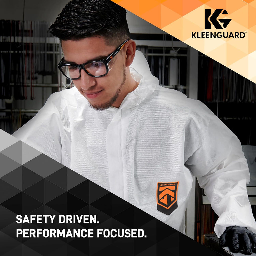 Kleenguard™ V30 Maverick™ Safety Glasses (56567)  Clear Lenses with KleenVision™ Anti-Fog coating  Black Frame  Carrying Case  Eyewear for Men and Women