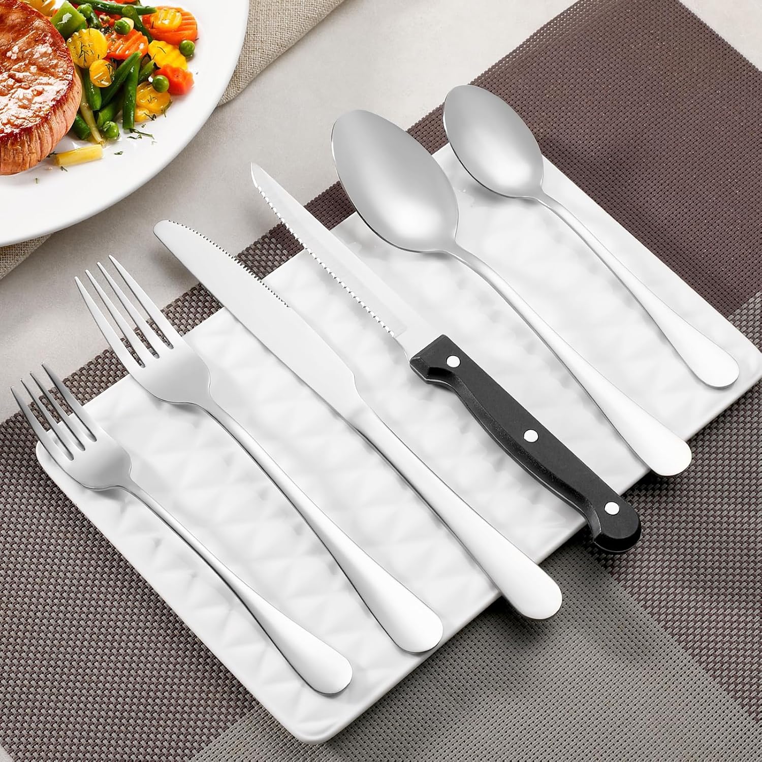12 Piece Dinner Forks Set  Food-Grade Stainless Steel Forks Silverware  Cutlery Fork  Salad Fork  Metal Forks for Home  Kitchen or Restaurant  Mirror Polished  Dishwasher Safe - 7.3 Inch