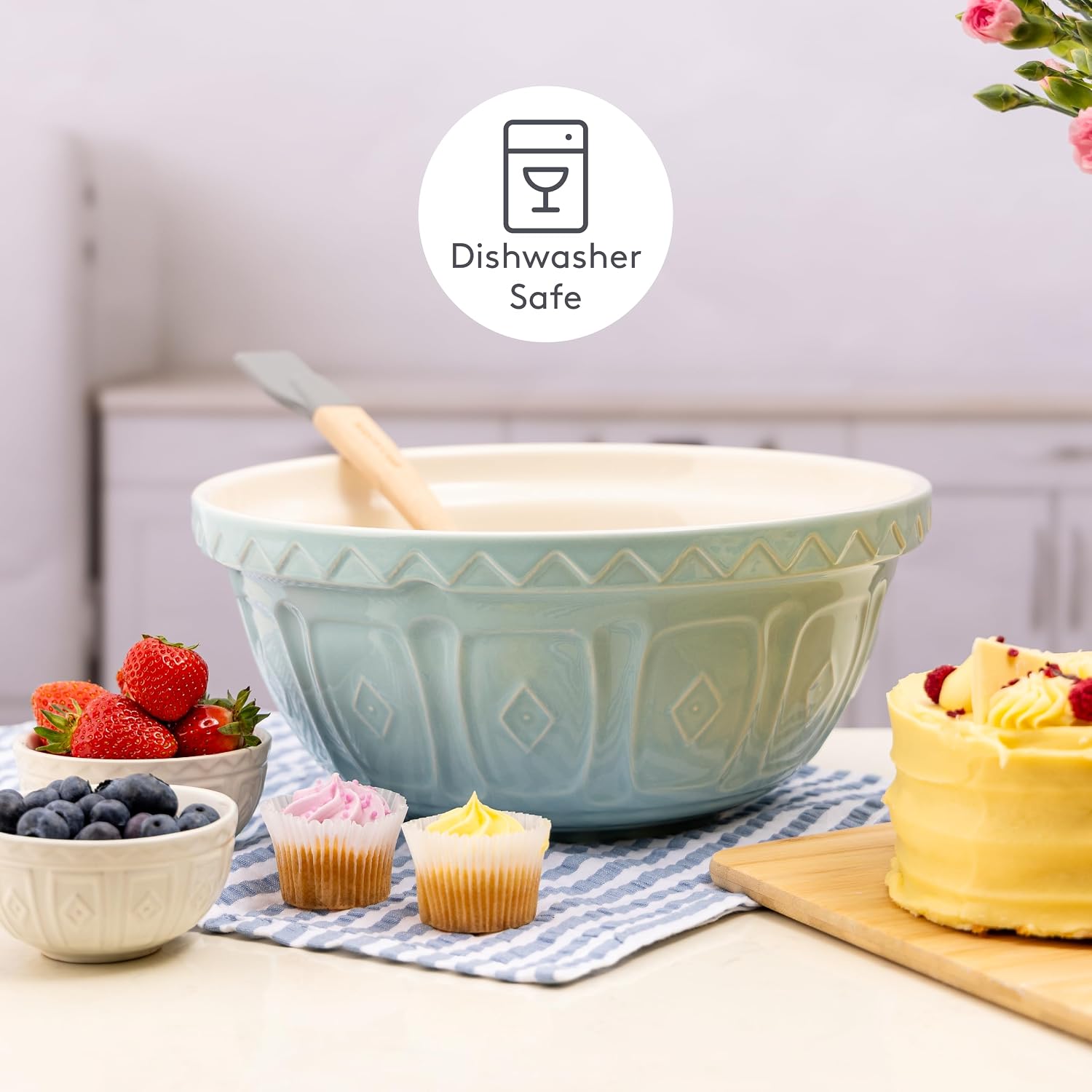 Mason Cash | Color Mix S12 Powder Blue Mixing Bowl - 4.25 Quart
