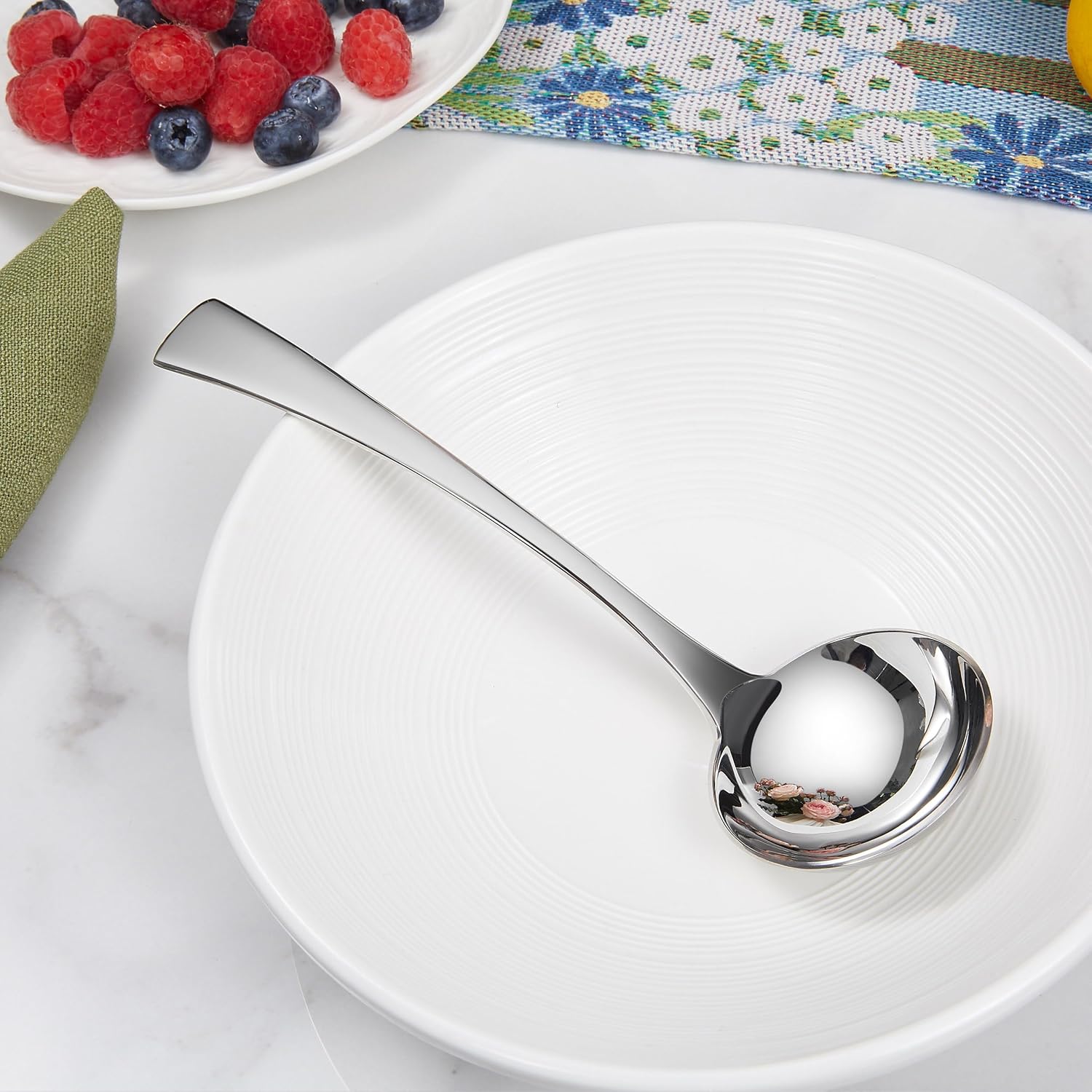 KEAWELL Austin Gravy Ladle  18/10 Stainless Steel  7.6 inch  Silver  Dishwasher Safe (1)