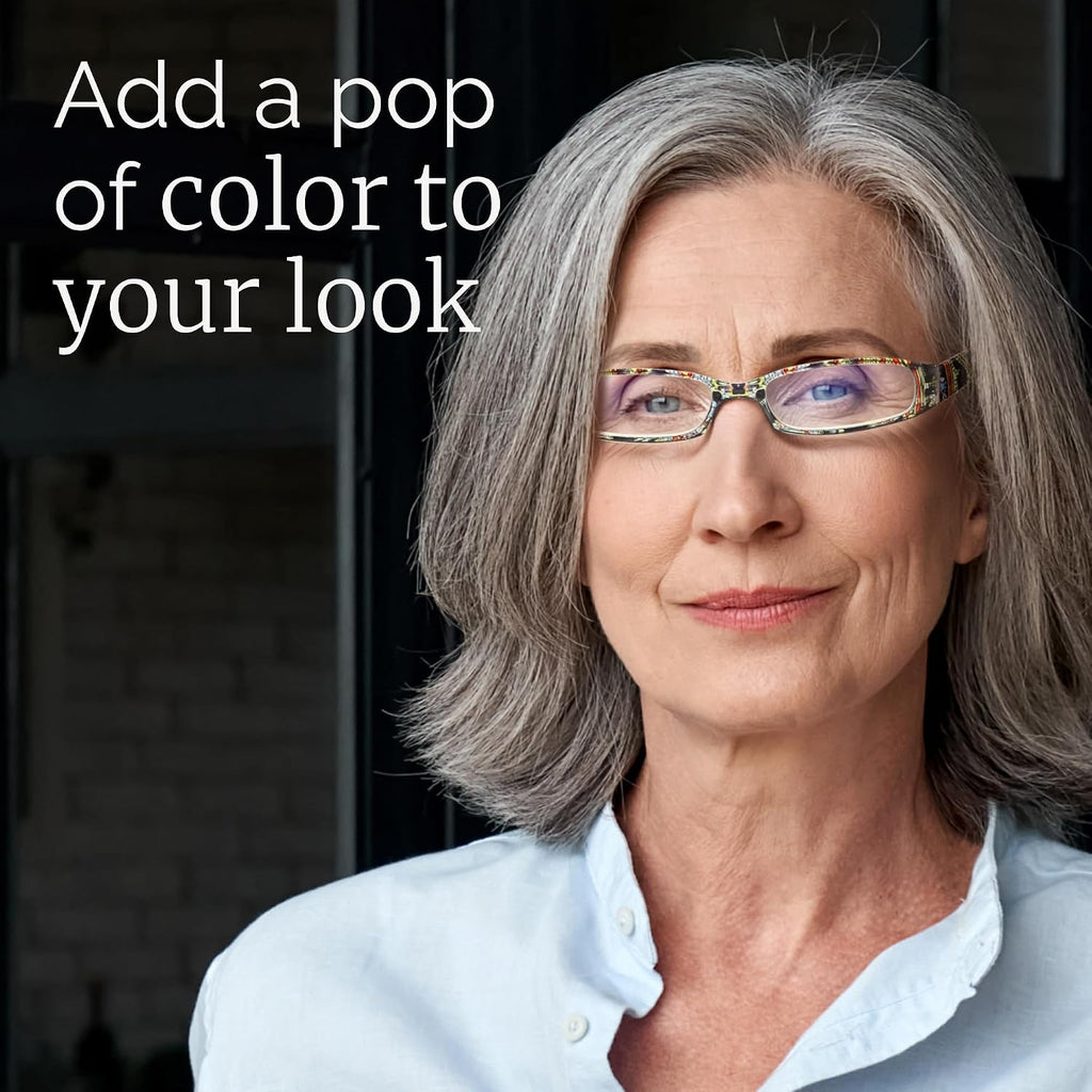 Gaoye +2.75 Readers for Women  Blue Light Blocking Reading Glasses  Stylish Reading Glasses for Women in 4 Patterns