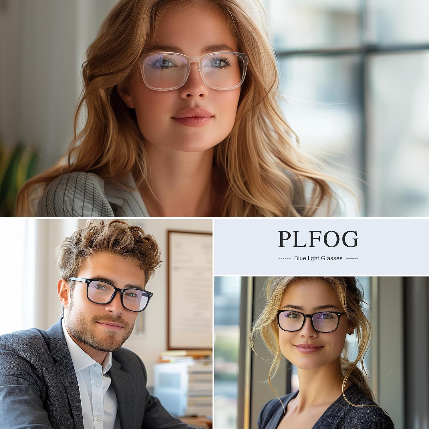 Blue Light Glasses For Woman Men - Anti Eyestrain Computer Gaming Eyeglasses Blue Light Blocking Glasses
