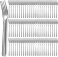Minatee 100 Pieces Dinner Forks Bulk Set 6.9 Inches Stainless Steel Metal Forks Flatware Fork Silverware Salad Forks Table Fork Mirror Polished for Home Restaurant Eating Kitchen Utensils
