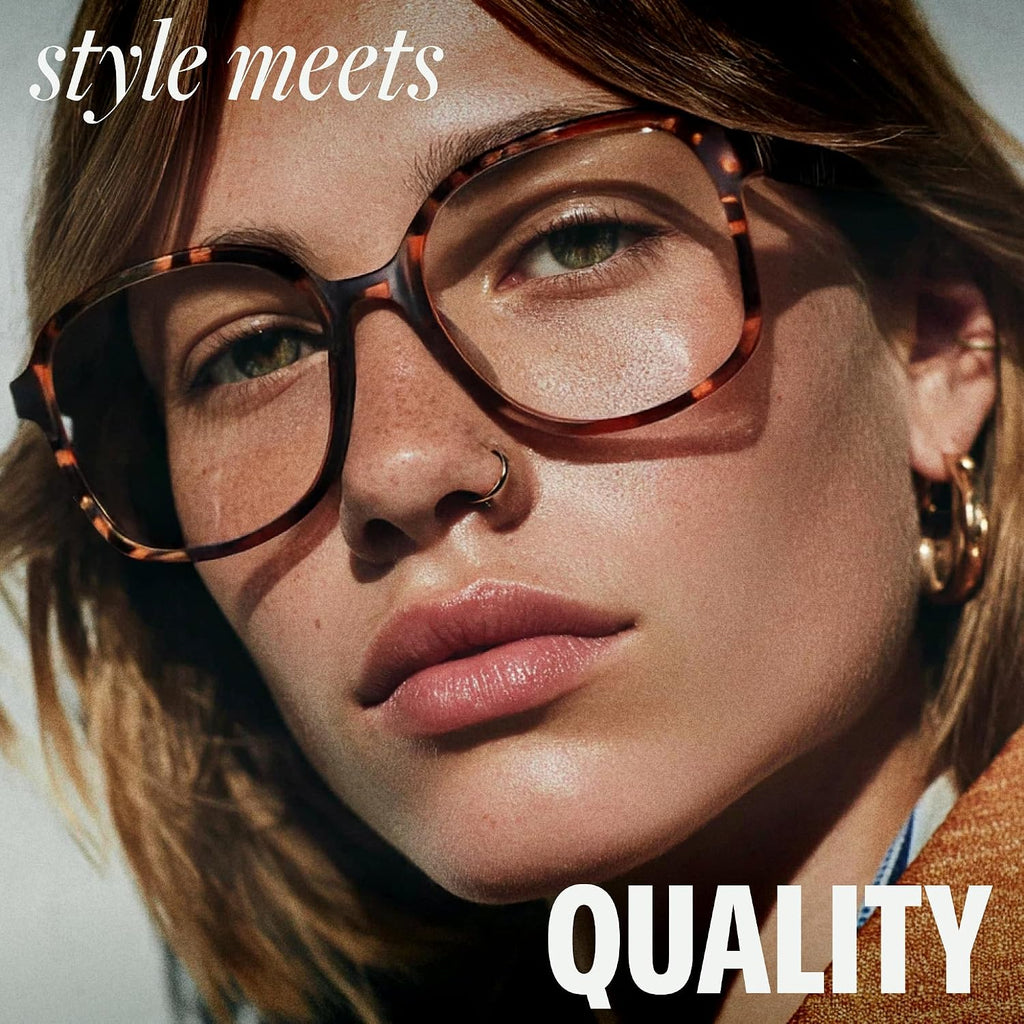 miyya Blue Light Blocking Glasses for Women  Blue Light Glasses for Women Oversized Fashion Glasses