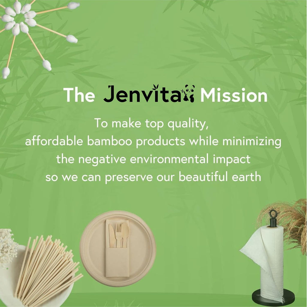 100% Bamboo Forks Set - High End Disposable Cutlery (100 Biodegradable Forks) | Reusable or Disposable Bamboo Utensils | Compostable FSC Certified Flatware for Weddings  Camping  Parties