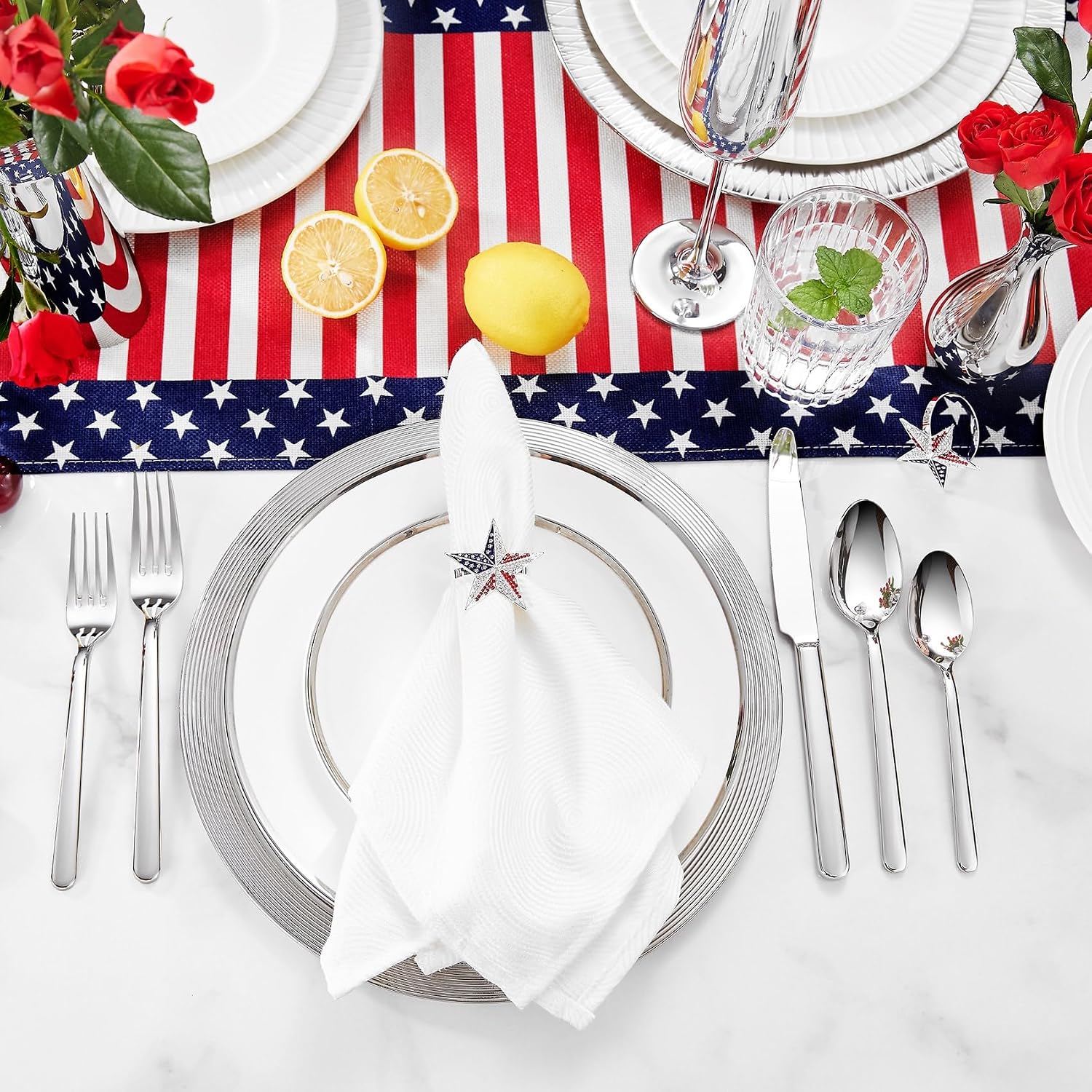 KEAWELL Premium Lucent 4-Piece 7.3 inch Forks Silverware – Mirror Polished 18/10 Stainless Steel with Modern Handle and Dishwasher Safe for Formal Meals and Gifting (4  Salad Forks)