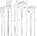 Novelty Modern Flatware  Cutlery  Disposable Plastic Salad forks Luxury Silver 64 Count