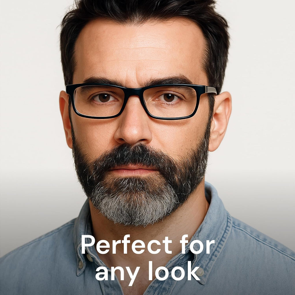 Gaoye +1.25 Reading Glasses Men - Blue Light Blocking Lenses  TR90 Frames  UV400 - Eyeglasses with Clear Vision