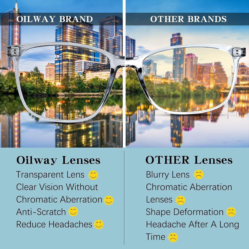 Blue-Light Blocking Glasses for Women Men - 3Pack Computer Reading/Gaming/TV/Phones Glasses Anti Eyestrain & UV Glare
