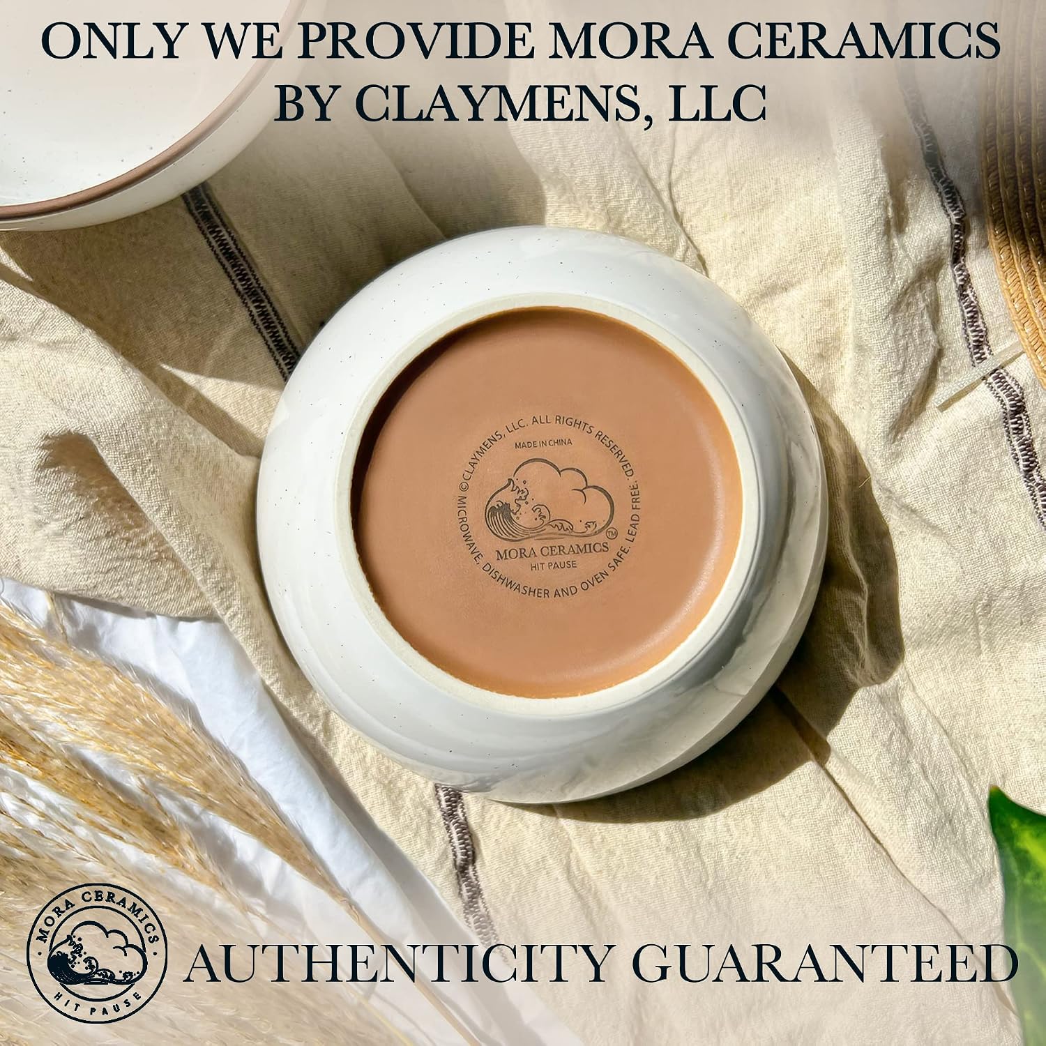 Mora Ceramic Bowls For Kitchen  28oz - Bowl Set of 4 - For Cereal  Salad  Pasta  Soup  Dessert  Serving etc - Dishwasher  Microwave  and Oven Safe - For Breakfast  Lunch and Dinner - Vanilla White