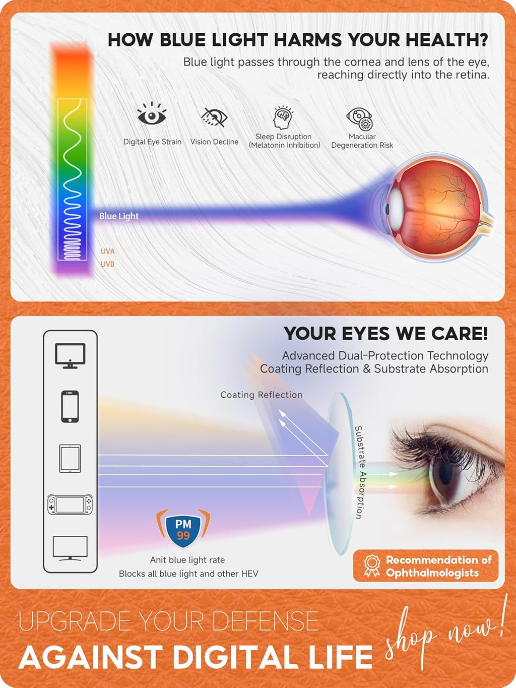 Blue Light Glasses for Woman  Fashion Cat Eye Anti Blue Light Blocking Glasses Women  TR90 Lightweight Computer Glasses for Gaming & Screen Use  Reduce Eye Strain & Improve Sleep Tortoise