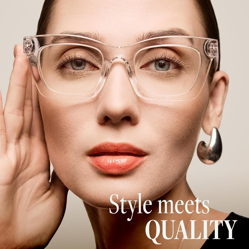 CCVOO 2.5 Oprah Style Reading Glasses for Women  Stylish Eyeglasses  Blue Light Readers for Women  Cheaters