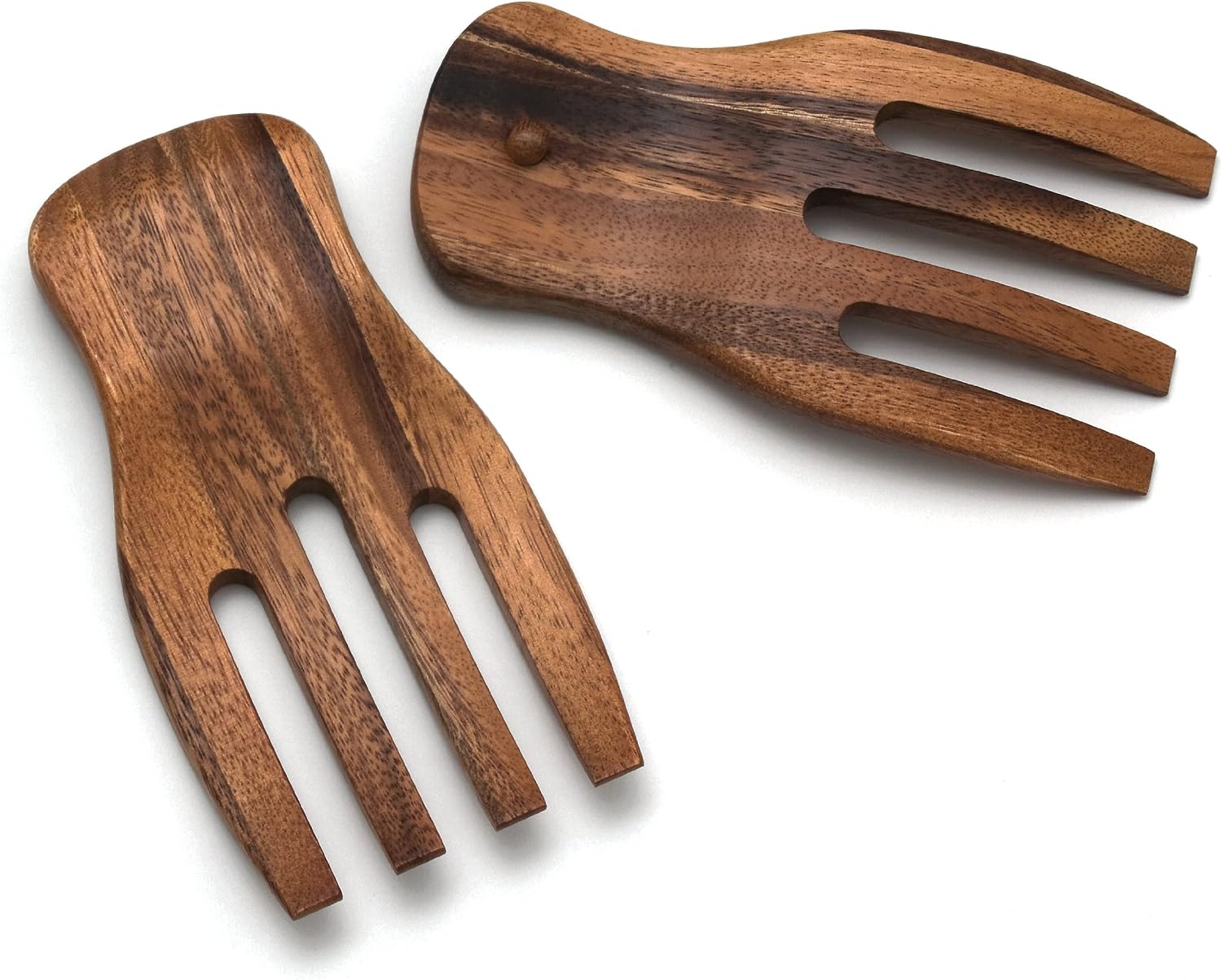 Lipper International 1102 Acacia Salad Hands  3.75" x 7" x 1.88"  One Pair