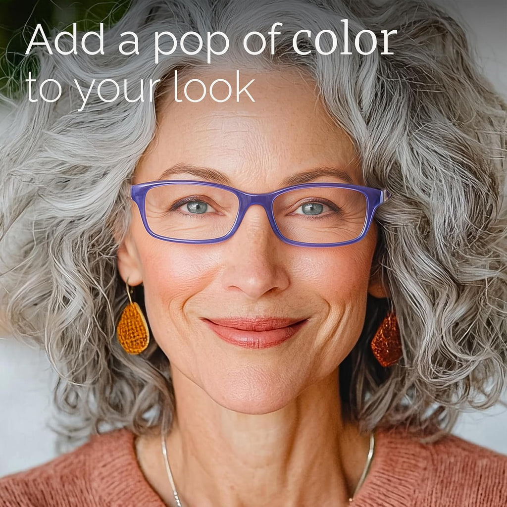 Gaoye Reading Glasses for Women  6 pack Fashion Readers for Women Spring Hinge Eye Glasses  Blue Light Reading Glasses