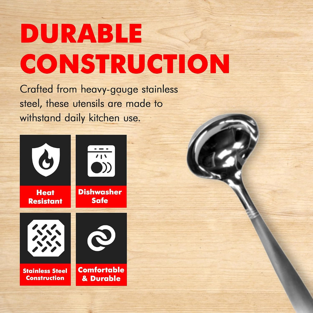 Chef Craft Select Cooking Ladle  11.5 inch  Stainless Steel