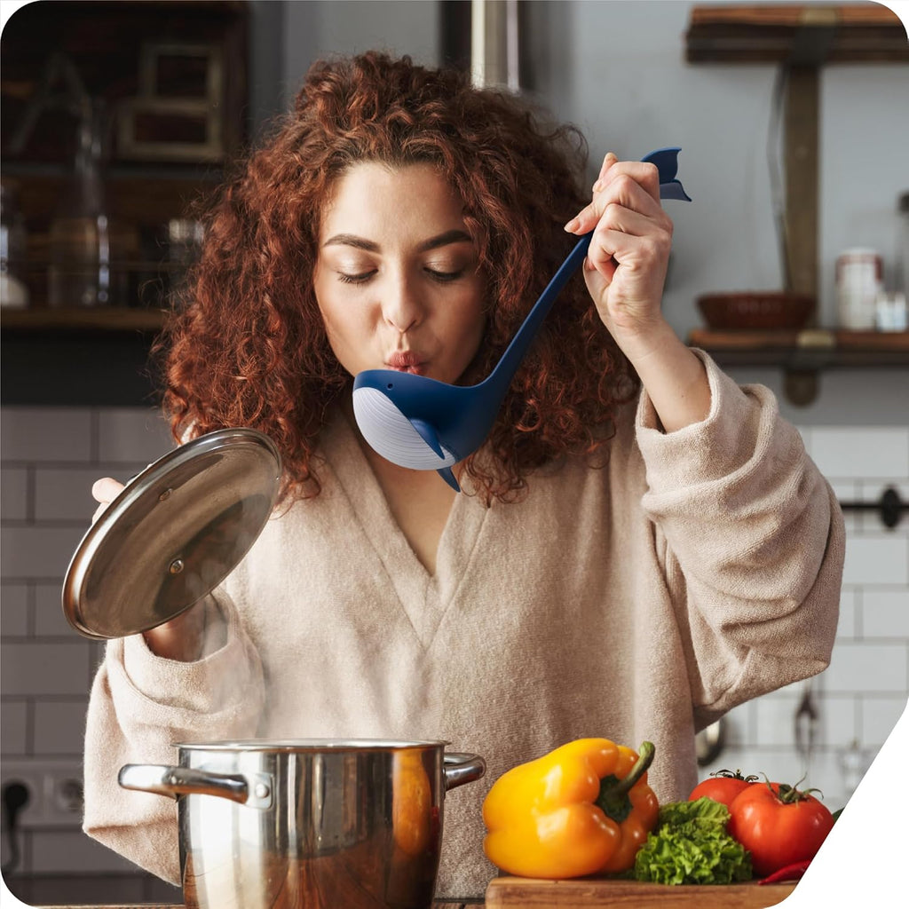 Peleg Design Souper Tail Soup Ladle - Ideal for Cooking  Serving Soup  Stew  and more – Fun and Decorative Ladle Spoon during Meals or Gatherings