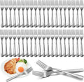 50 Pieces Stainless Steel Forks Silverware Set 6.7 Inches Dinner Flatware Salad Forks Bulk Mirror Polished  Dishwasher Safe  Use for Home  Kitchen and Restaurant