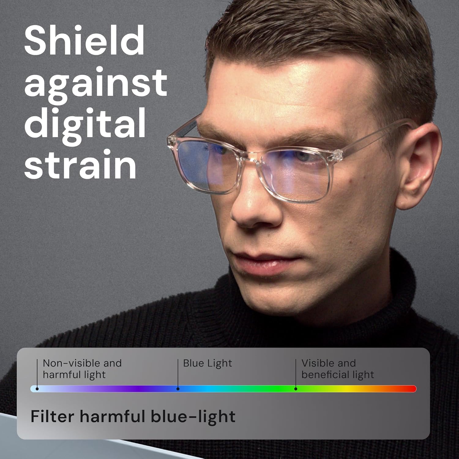 Blue Light Blocking Glasses - Fashion Square Eyeglasses  Anti UV Ray Computer Gaming Glasses Blue Blockers for Women/Men
