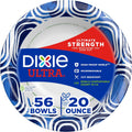 Dixie Ultra  Large Paper Bowls  20 Oz  56 Count  Microwave Safe  Compostable  Disposable Bowls Great For Breakfast  Lunch  And Dinner Meals