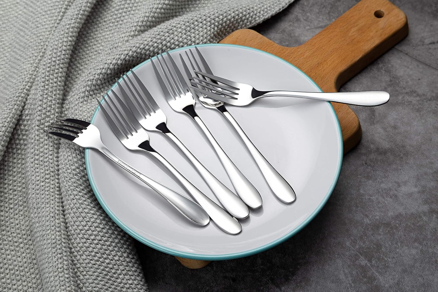 12-Piece Stainless Steel Dessert Forks Salad Forks Set 6.7-Inch