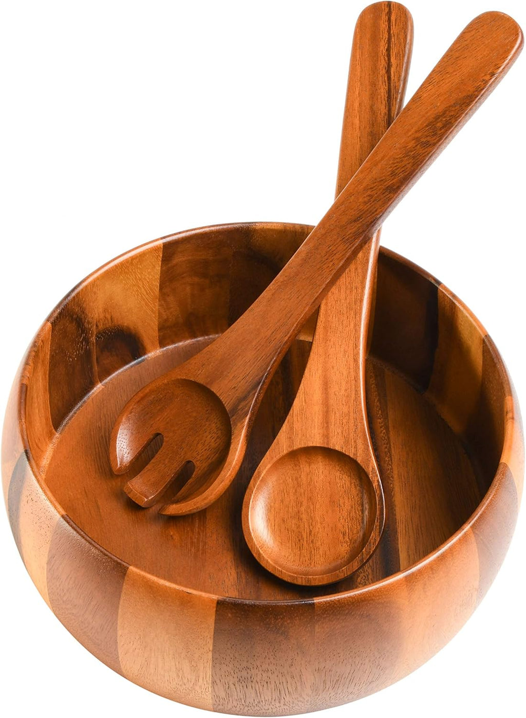 Gibson Home Laurel Acacia Wood Salad Bowl Set  3 - Piece  Acacia Wood