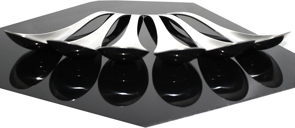 Set of 6-6.5 x1.8 Inches Functional Heavy-Weight Stainless Steel Soup Spoons Table Spoons with Modern Look Excellent Shape (6)