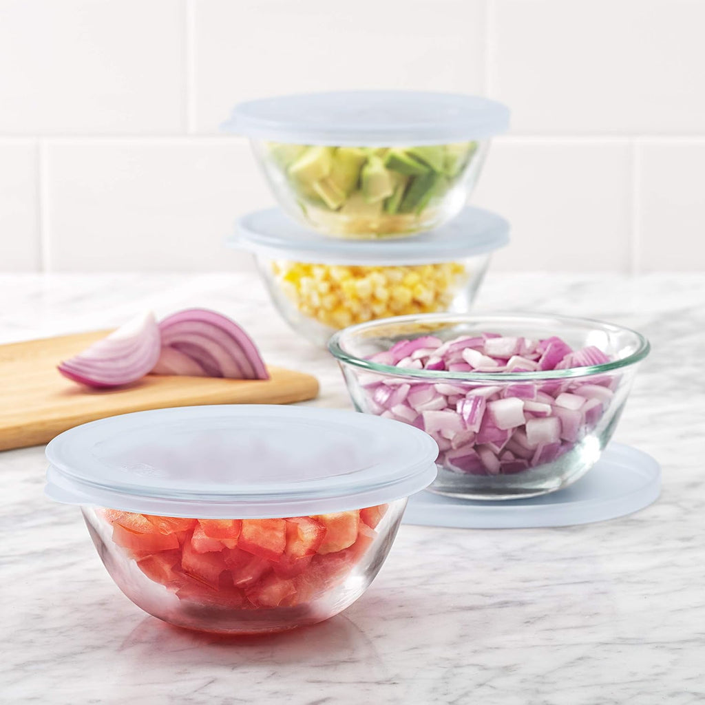 OXO 11205500 Good Grips 8-Piece Glass Prep Bowl Set  One Size  Clear
