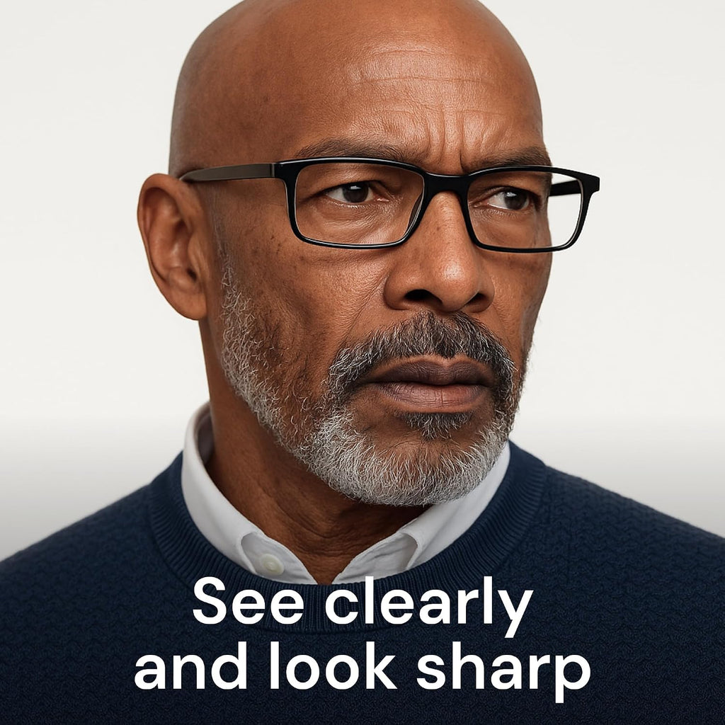 Gaoye +1.25 Reading Glasses Men - Blue Light Blocking Lenses  TR90 Frames  UV400 - Eyeglasses with Clear Vision