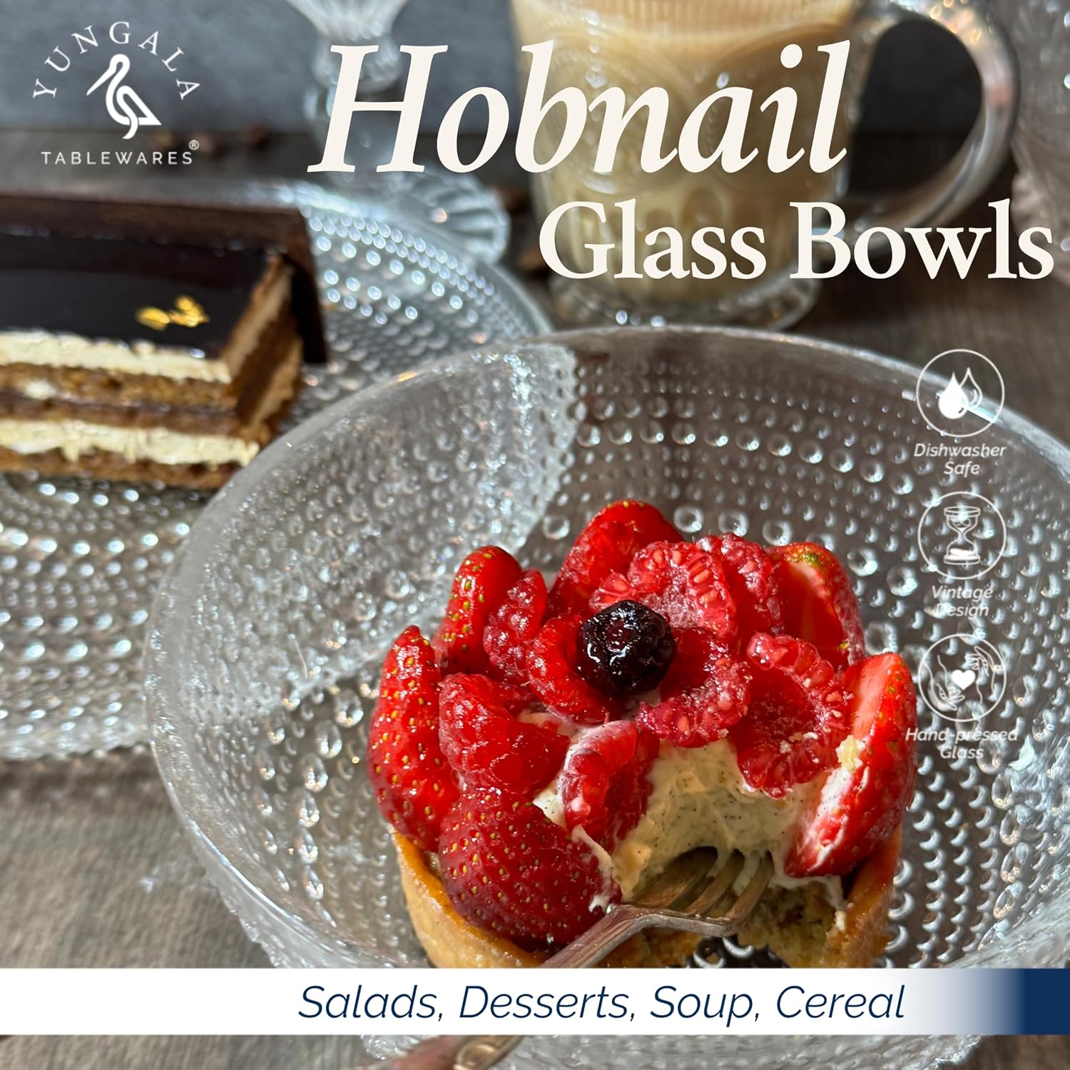 Yungala Clear Glass Bowl