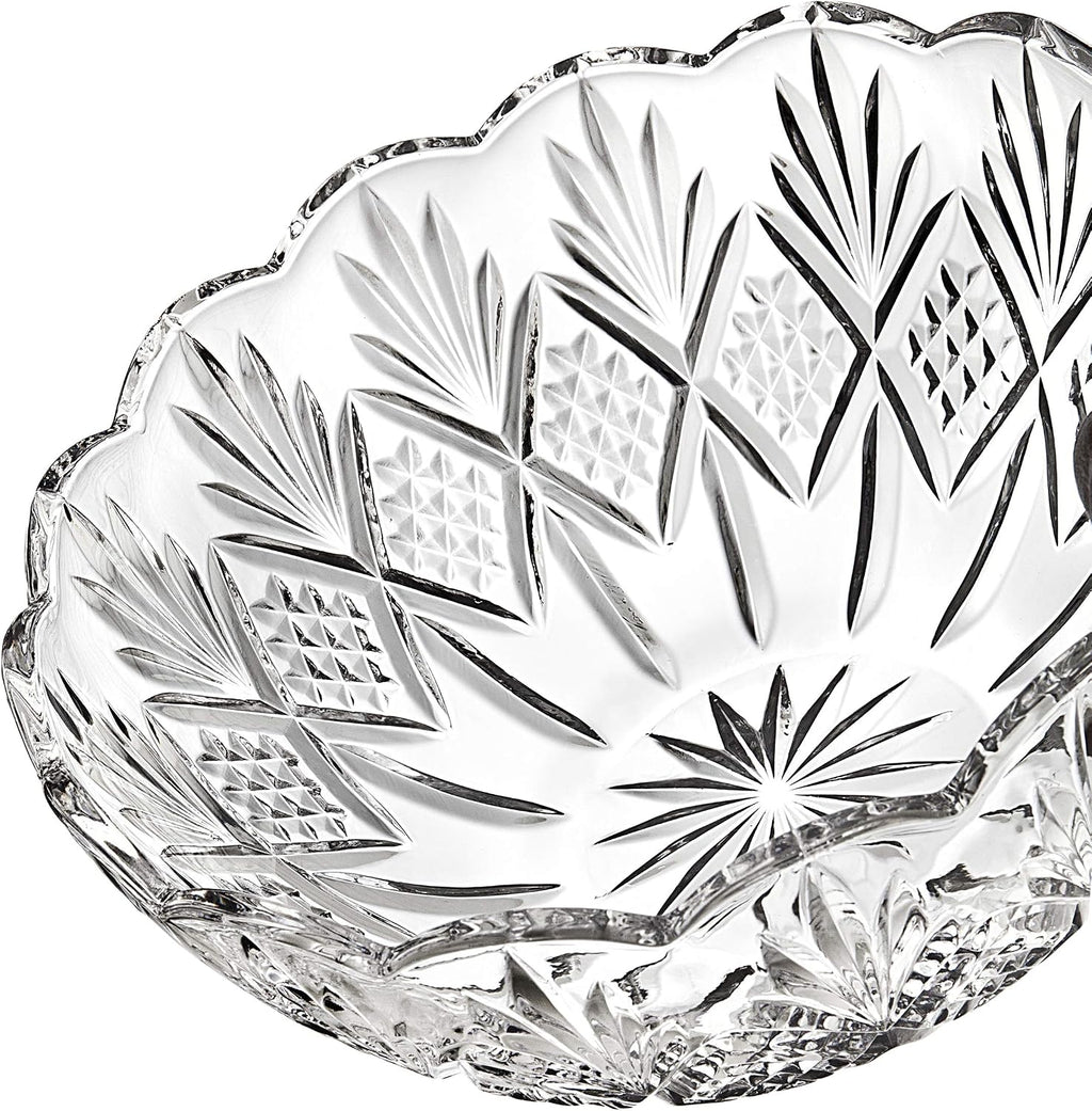 Godinger 8.5" Serving Bowl  Salad Bowl - Dublin Collection  Giftable Packaging